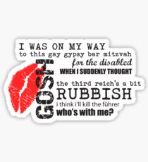 River Song - Gypsy Bar Mitzvah Sticker