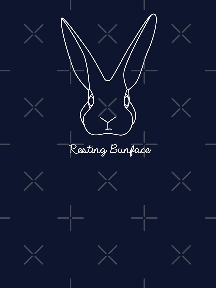 Thumbnail 7 of 7, Classic T-Shirt, Resting Bunface Bunny Rabbit Lover designed and sold by tinaschofield.