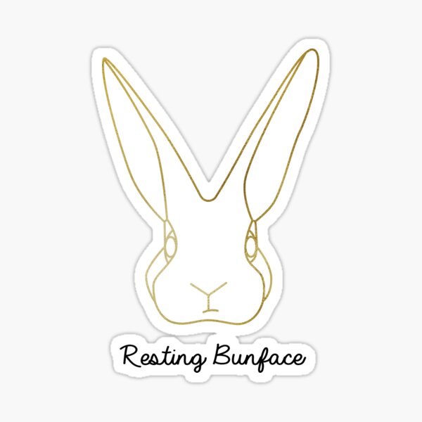 Item preview, Resting Bunface Bunny Rabbit Lover  designed and sold by tinaschofield.