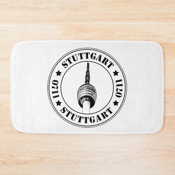 Item preview, Stuttgart TV tower 0711 stamp Schwaben Stuggi designed and sold by GeogDesigns.
