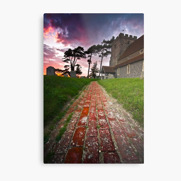 Beddingham chruch Metal Print