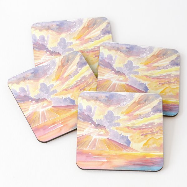 Item preview, Golden Incredible Sunset In The Caribbean  designed and sold by artshop77.