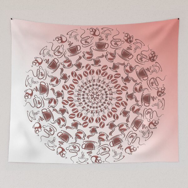 Item preview, Living coral coffee mandala No2 designed and sold by joshuayule.