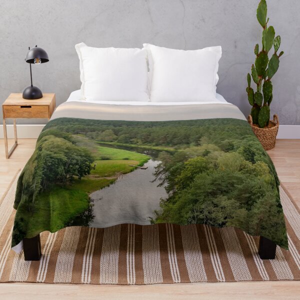Item preview, Pinewood treetops and winding river designed and sold by lena-maximova.
