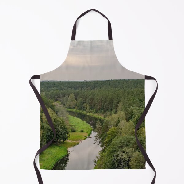 Item preview, Pinewood treetops and winding river designed and sold by lena-maximova.