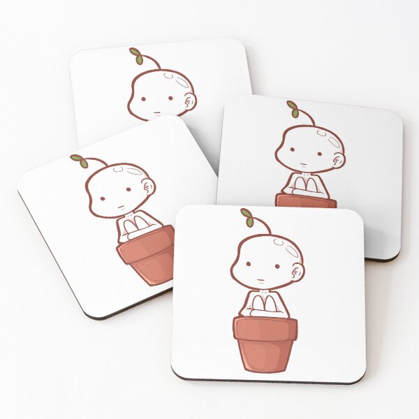 Item preview, Little Flower Boy Green In A Pot designed and sold by Krazh.
