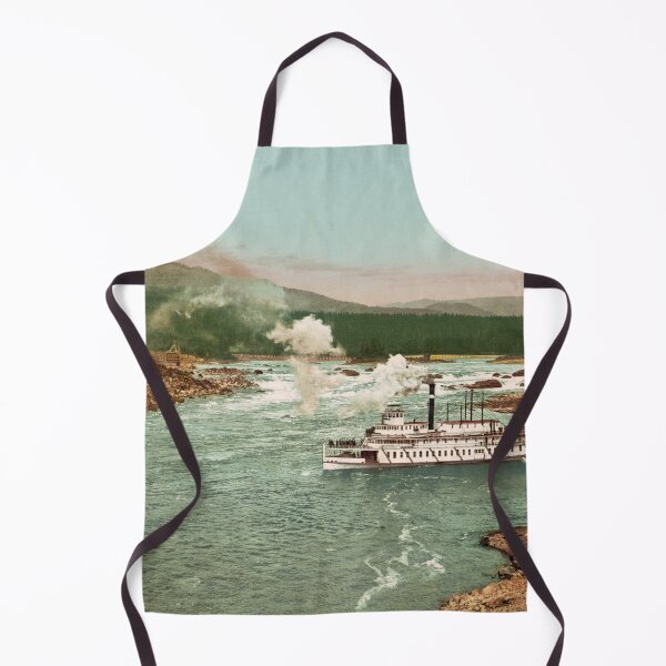 Item preview, The Cascades Steamboat - Columbia River - 1901 Photochrom designed and sold by warishellstore.