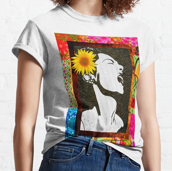 Lady Day in floral Classic T-Shirt