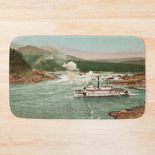 Item preview, The Cascades Steamboat - Columbia River - 1901 Photochrom designed and sold by warishellstore.
