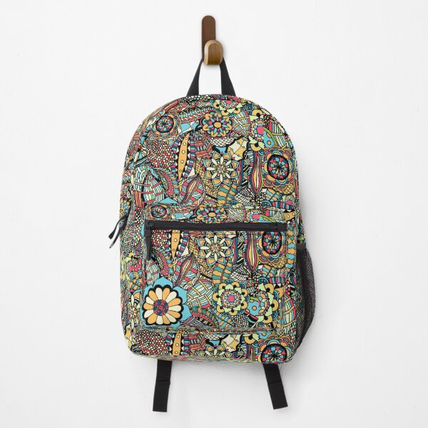 Item preview, Floral Summer Abstract Pattern 2 - Colourful nature plants - Illustration designed and sold by KauzSL.