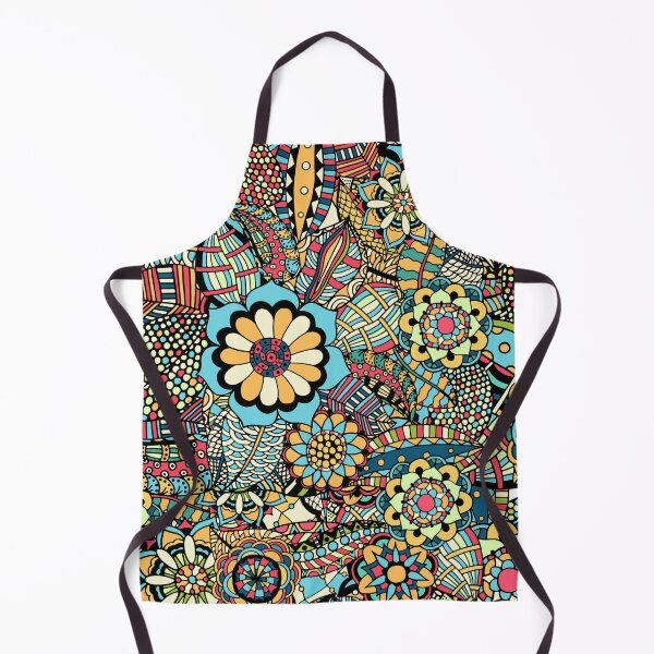 Item preview, Floral Summer Abstract Pattern 2 - Colourful nature plants - Illustration designed and sold by KauzSL.