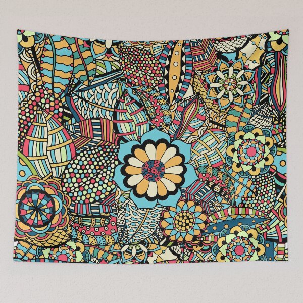 Item preview, Floral Summer Abstract Pattern 2 - Colourful nature plants - Illustration  designed and sold by KauzSL.