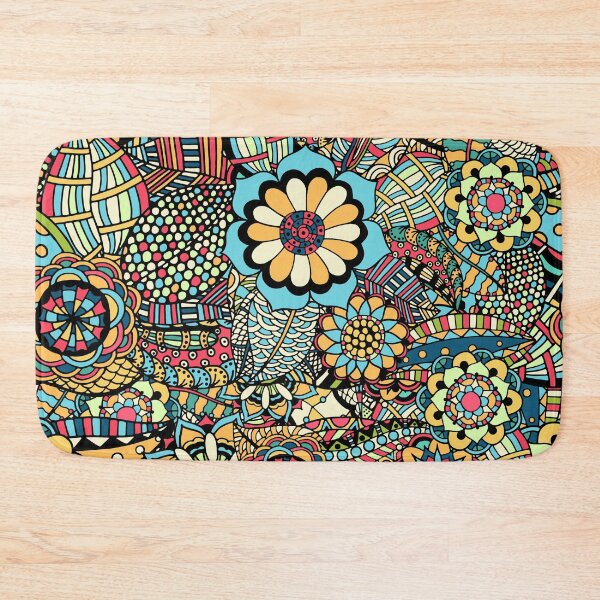 Item preview, Floral Summer Abstract Pattern 2 - Colourful nature plants - Illustration  designed and sold by KauzSL.