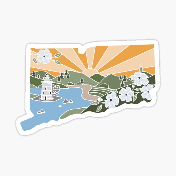 Item preview, Connecticut Illustrated Graphic designed and sold by jamiemaher15.