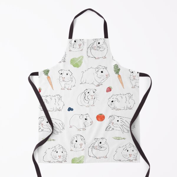 Item preview, Guinea Pigs and Vegetables Line Drawing designed and sold by Amy Hadden.