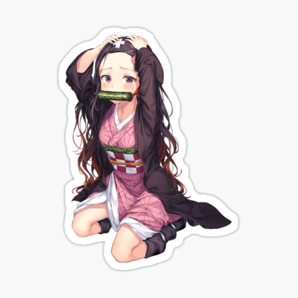 Nezuko Kimetsu No Yaiba Sticker By Ahmedtaki Redbubble