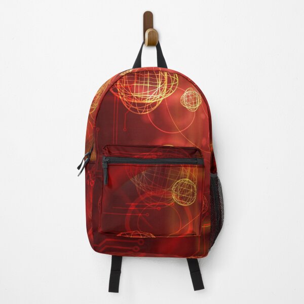 Item preview, Scientific abstract objects flying on red background designed and sold by Maks08.