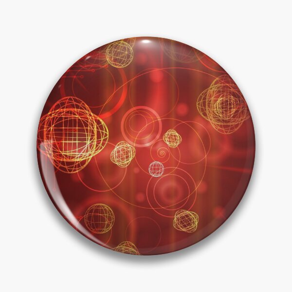 Item preview, Scientific abstract objects flying on red background designed and sold by Maks08.