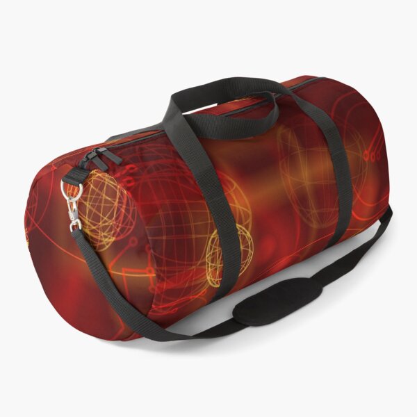 Item preview, Scientific abstract objects flying on red background designed and sold by Maks08.