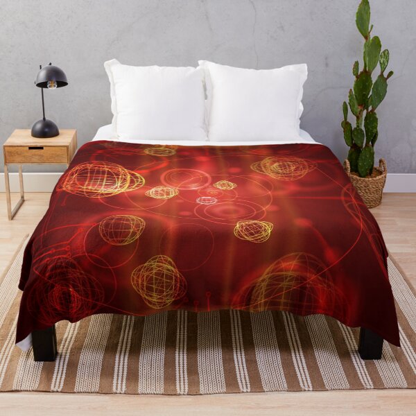 Item preview, Scientific abstract objects flying on red background designed and sold by Maks08.