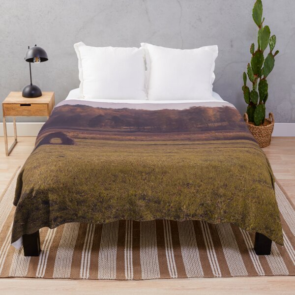 Item preview, Autumn field with haystack and the wood designed and sold by lena-maximova.