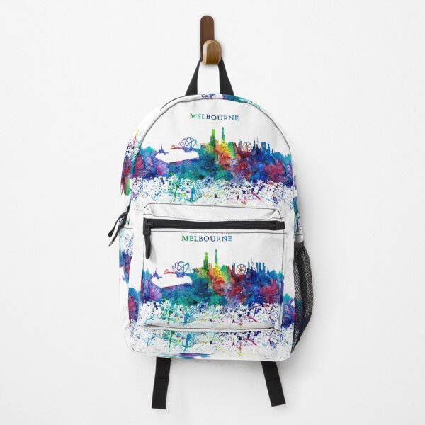 Item preview, Melbourne Australia Skyline Silhouette Impressionistic Splash designed and sold by artshop77.