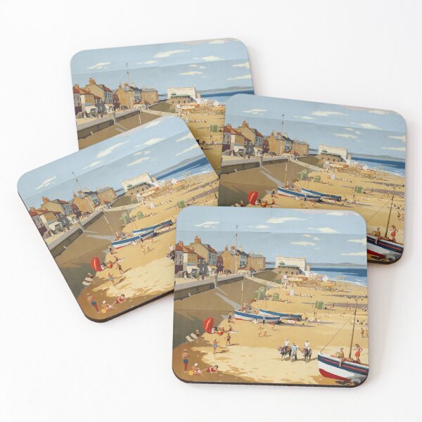 Item preview, Railway Poster Redcar designed and sold by stickart-marek.