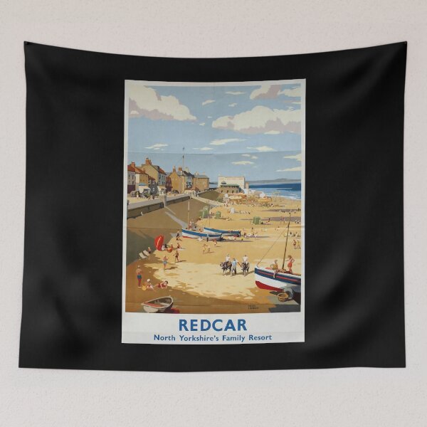 Item preview, Railway Poster Redcar designed and sold by stickart-marek.
