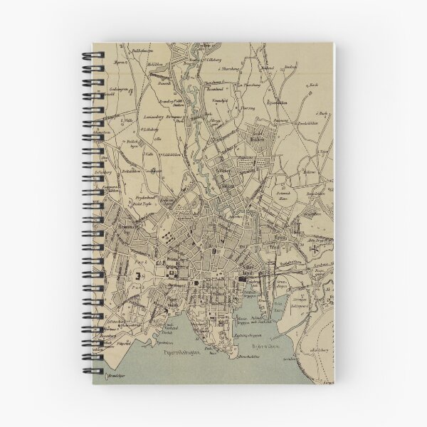 Item preview, Vintage Map of Oslo Norway (1881) designed and sold by BravuraMedia.