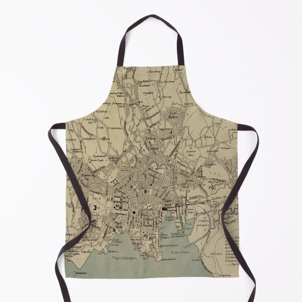 Item preview, Vintage Map of Oslo Norway (1881) designed and sold by BravuraMedia.