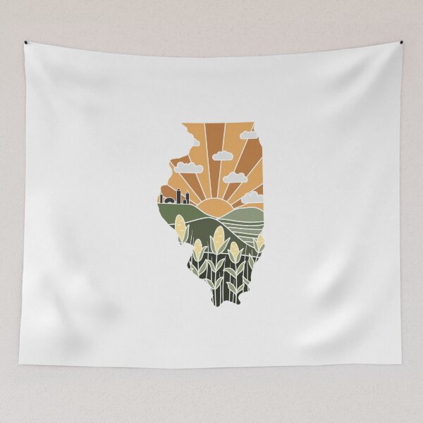 Item preview, Illinois Illustrated Graphic designed and sold by jamiemaher15.