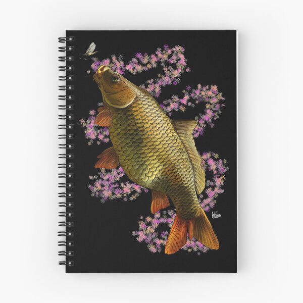 Item preview, Colored fly mirror carp designed and sold by InkFish Art.