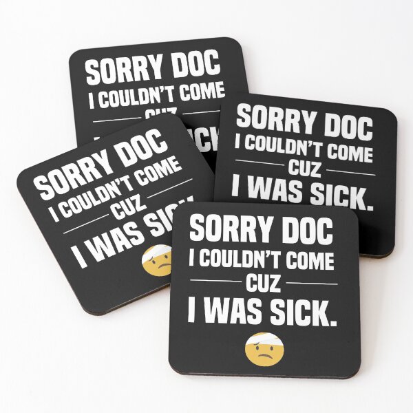 Item preview, Sorry doc I couldn't come cuz I was sick : Best Gift for Men and Women Doctors designed and sold by Medmac's Designs.