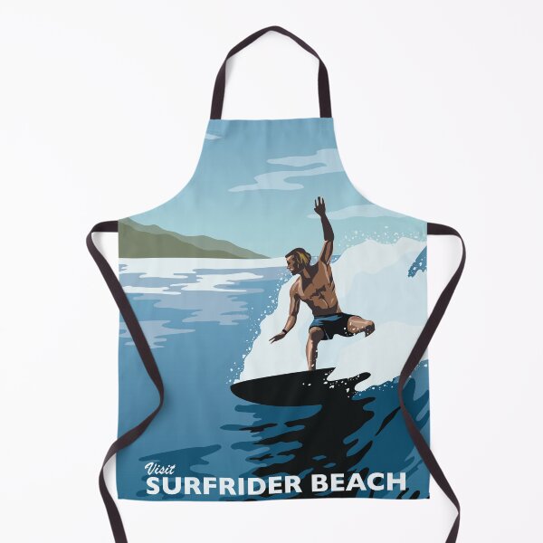 Item preview, Surfrider Beach Travel Poster designed and sold by Meghan Cleary.