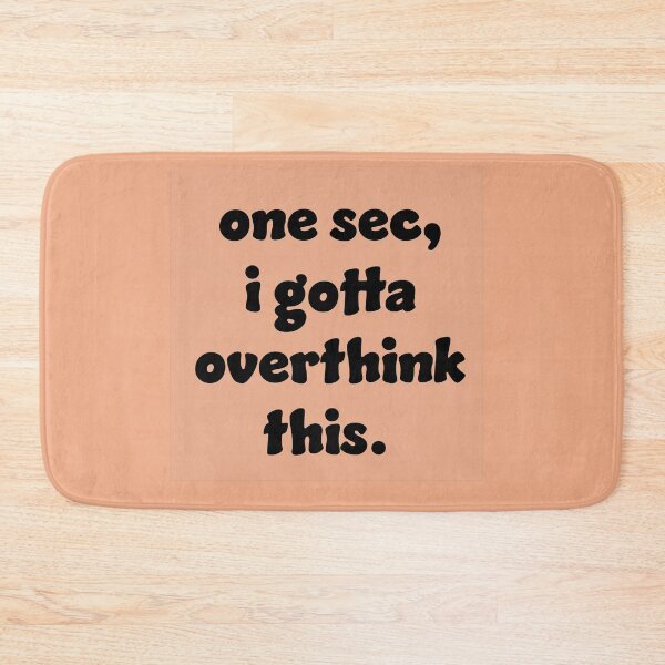 Item preview, Overthinking is a personality trait designed and sold by sbolubasz17.