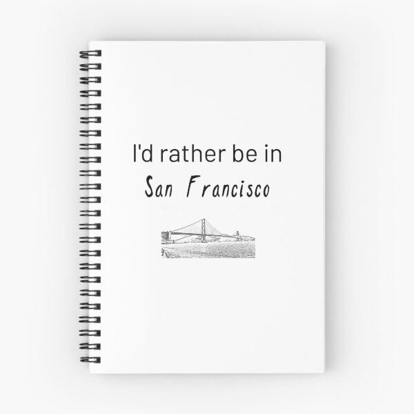 Aperçu de l'œuvre Je préfère être à San Francisco créée et vendue par IntrovArtDesign.