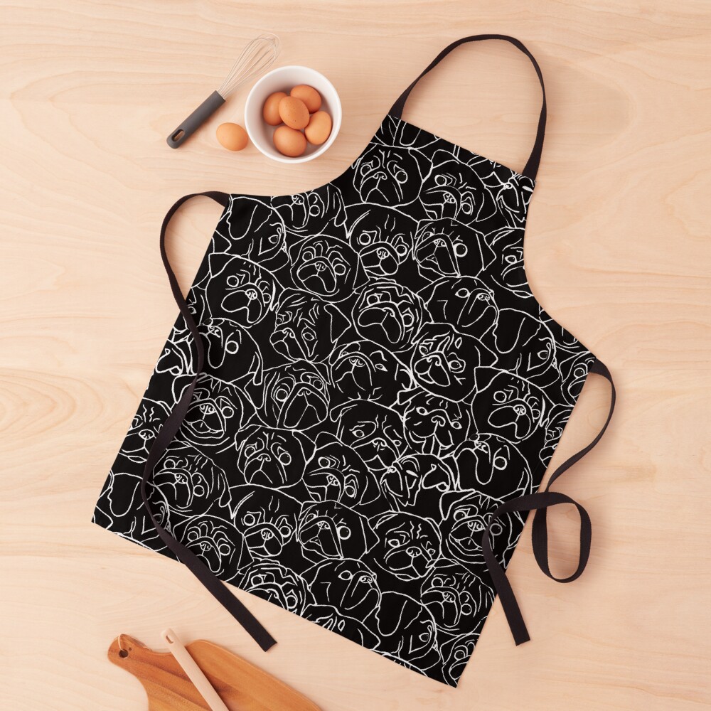 Black Pugs Apron