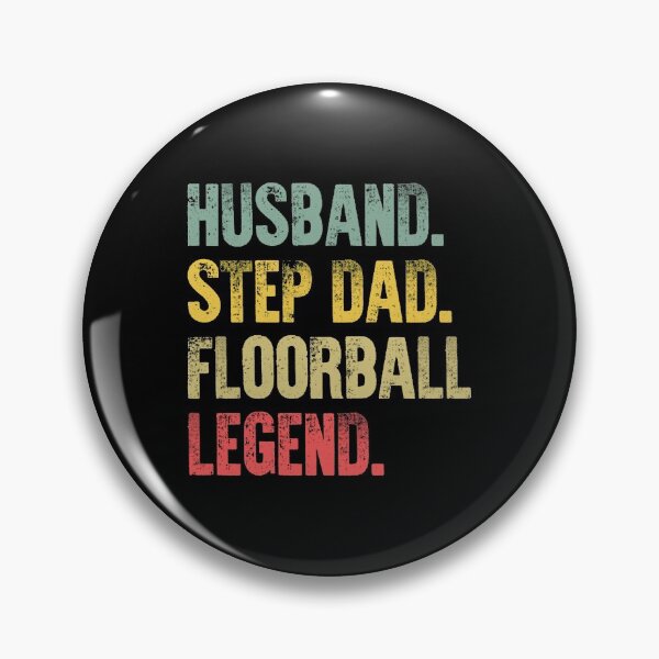 Item preview, Funny Men Vintage T Shirt Husband Step Dad Floorball Legend designed and sold by Bendthetrend.