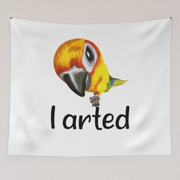 Item preview, I Arted Funny Parrot Art Graphic Colorful Artist Gift designed and sold by Designworking.