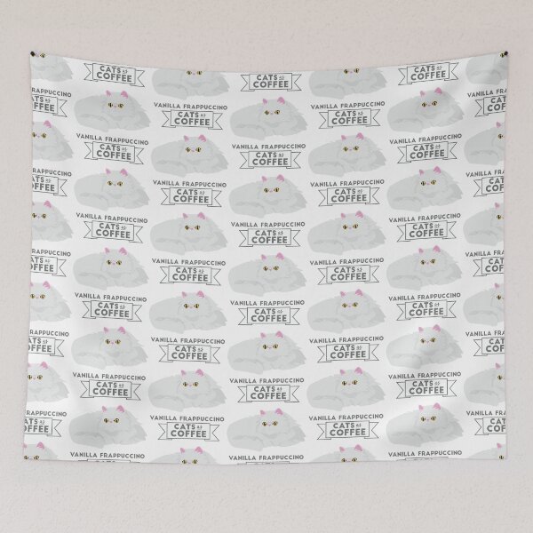 Item preview, Cats as Coffee: Vanilla Frappuccino designed and sold by SydneyKoffler.