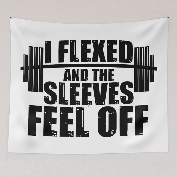 Item preview, I flexed and the Sleeves Feel Off designed and sold by VectorDesigner.