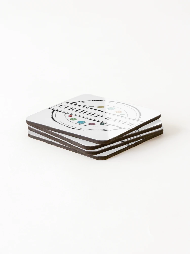 Thumbnail 4 of 5, Coasters (Set of 4), Certified Raver designed and sold by Express YRSLF.