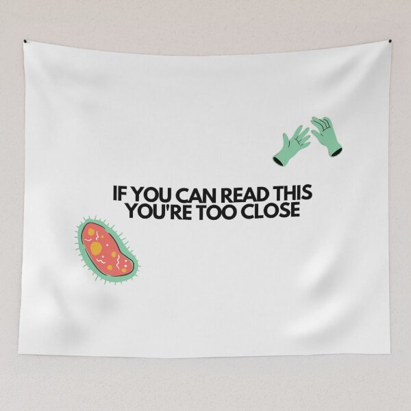 Item preview, Covid-19 Funny Message designed and sold by cloudedsunset.