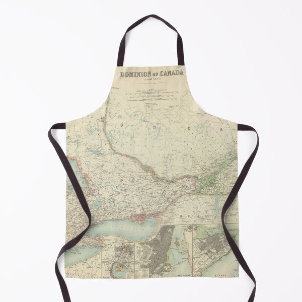 Item preview, Vintage Map of Ontario and Quebec (1912) designed and sold by BravuraMedia.