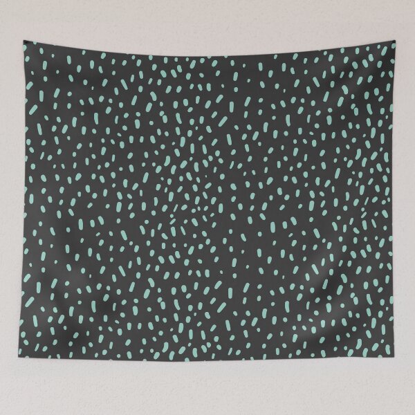 Item preview, Green and Grey Dots Pattern - Minimal and Modern Pattern. Hand Drawn Abstract Design designed and sold by TamGustam.