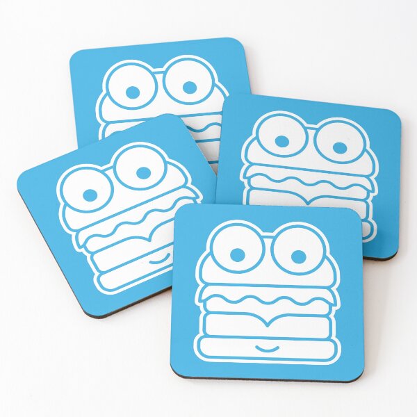 Item preview, Burger Face on Blue | Character designed and sold by npdstudio.