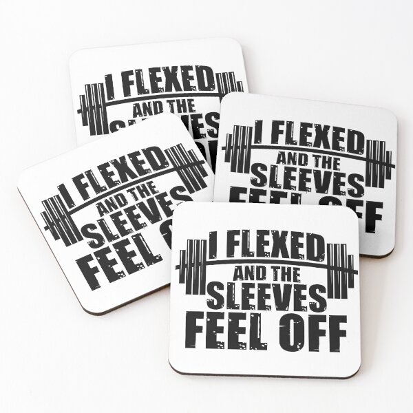 Item preview, I flexed and the Sleeves Feel Off designed and sold by VectorDesigner.