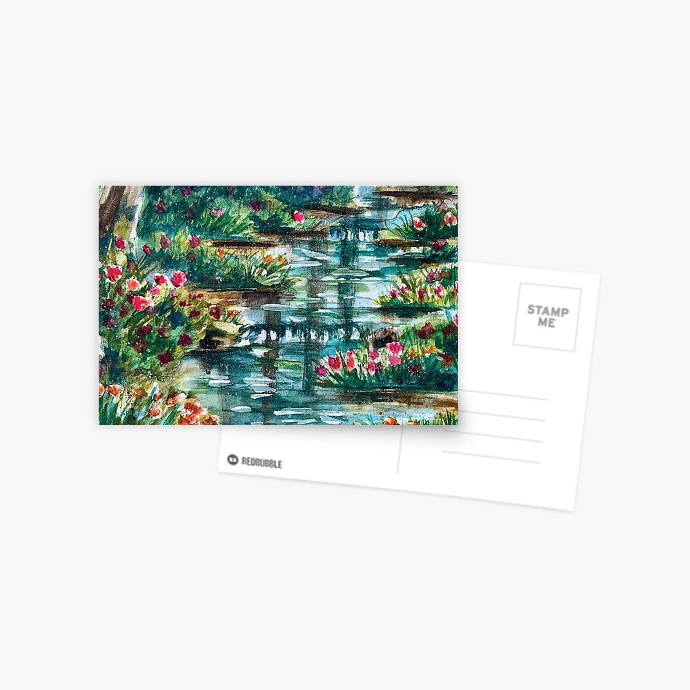 Florals by the stream Postcard