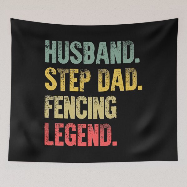 Item preview, Funny Men Vintage T Shirt Husband Step Dad Fencing Legend designed and sold by Bendthetrend.