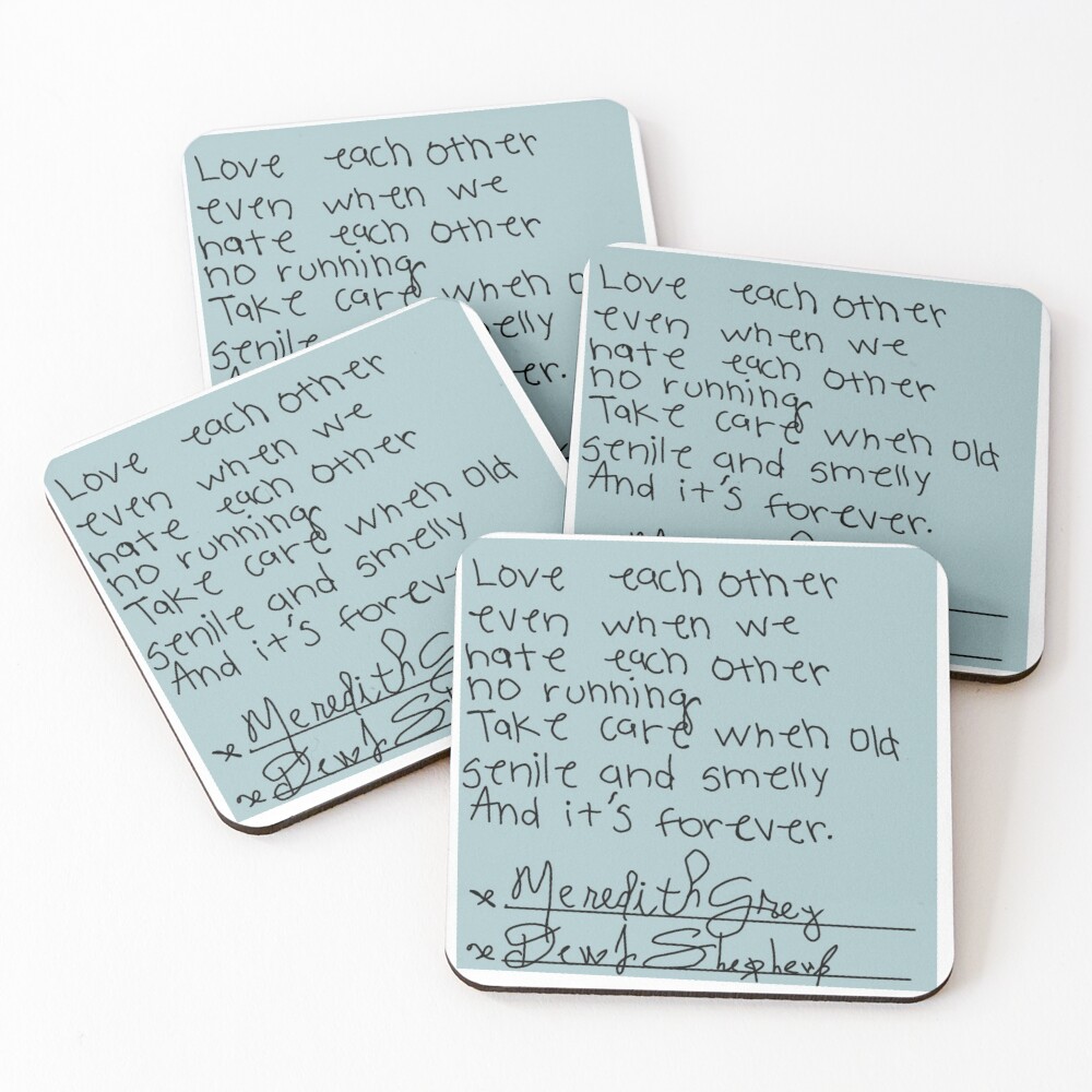 Post-it Grey’s Anatomy Coasters (Set of 4)